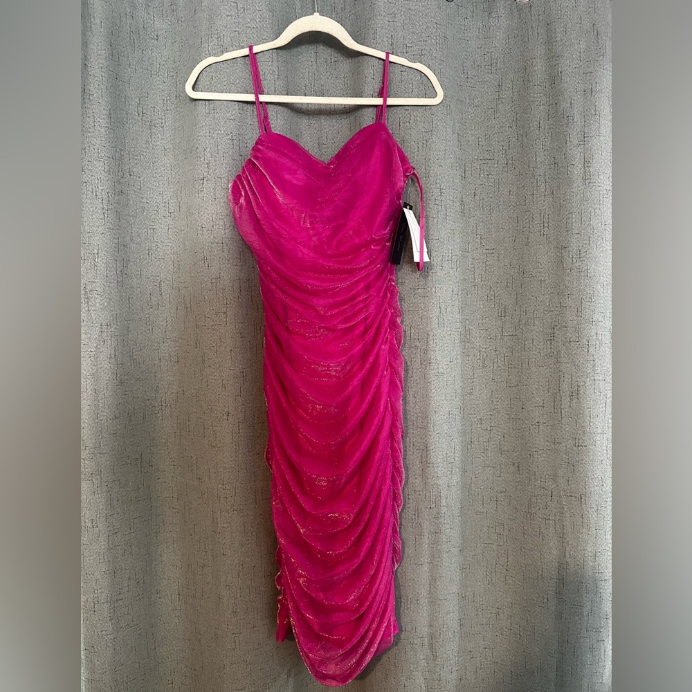 City Studio Fuchsia Dress